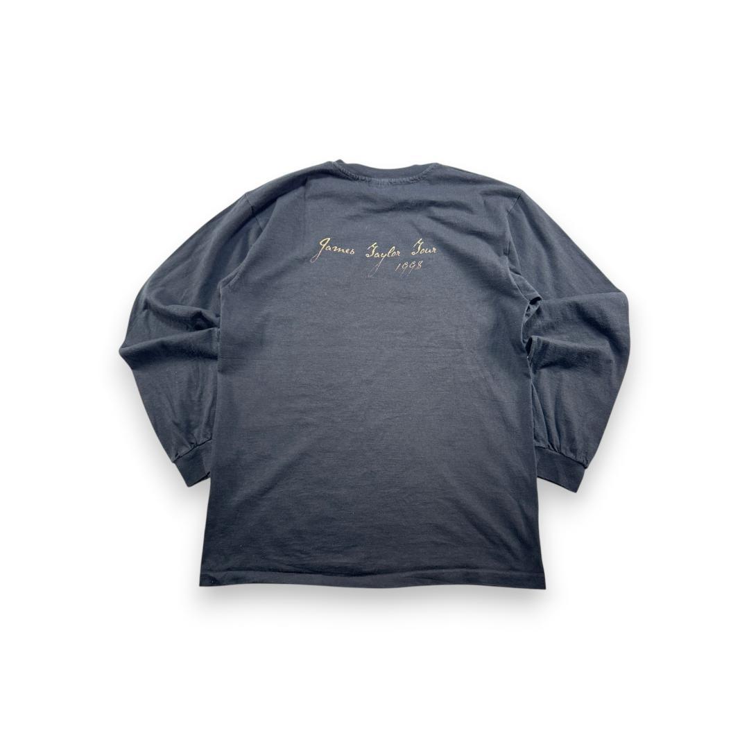 90s ロンT James Taylor Tour 1998 黒 L a-t-2505-012