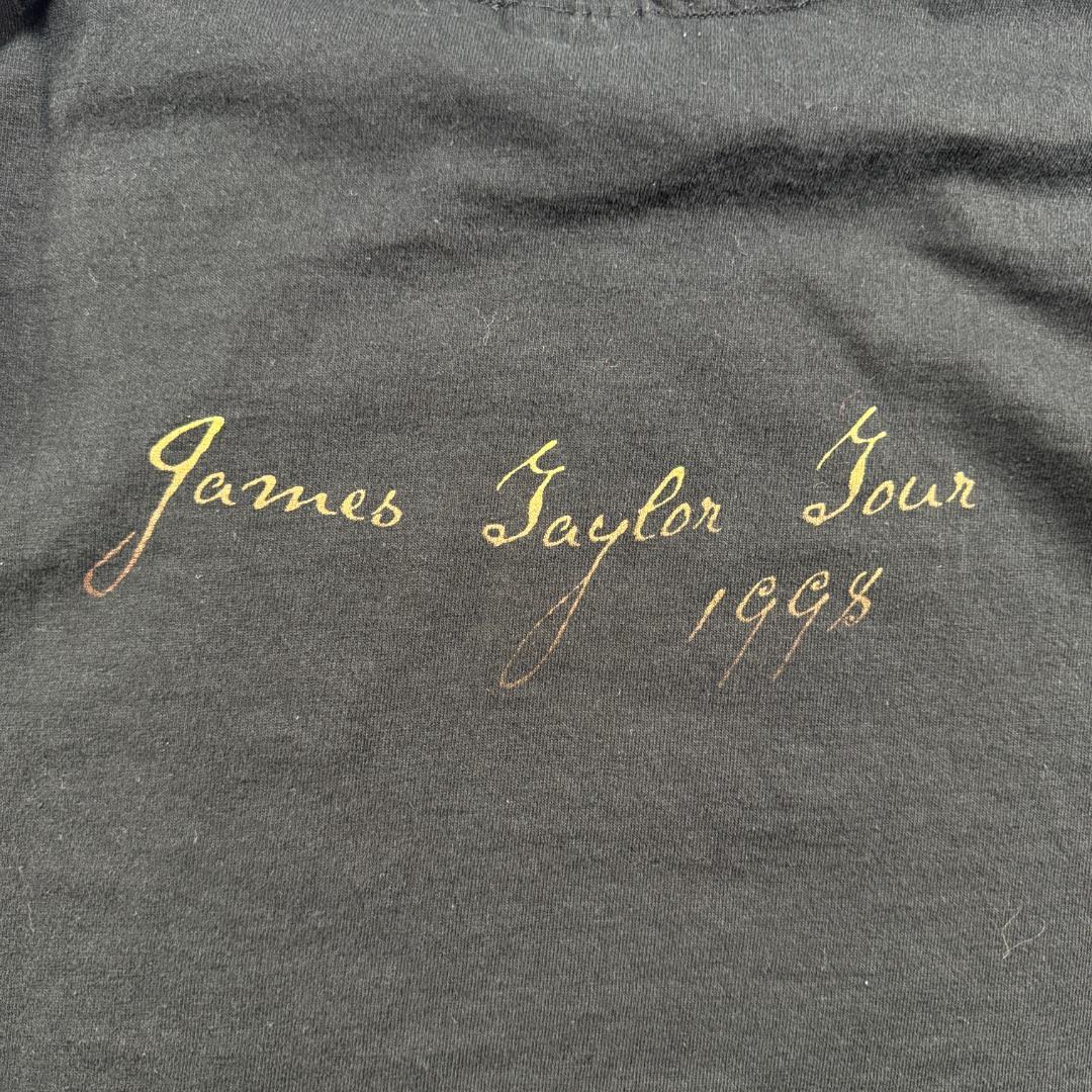 90s ロンT James Taylor Tour 1998 黒 L a-t-2505-012