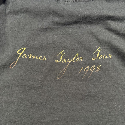 90s ロンT James Taylor Tour 1998 黒 L a-t-2505-012