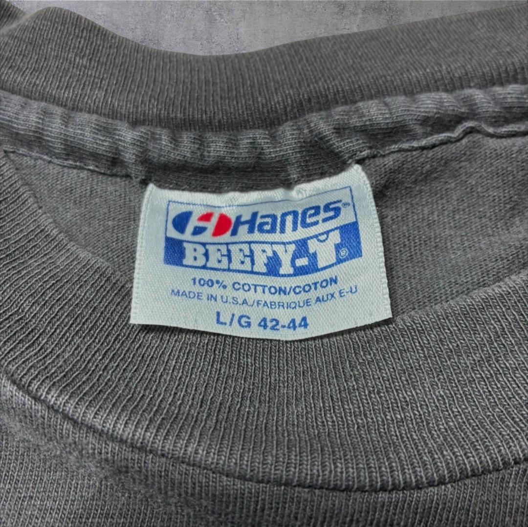 80s national wildlife federation カエル アニマルT Hane USA製 ブラック L a-u-2505-077