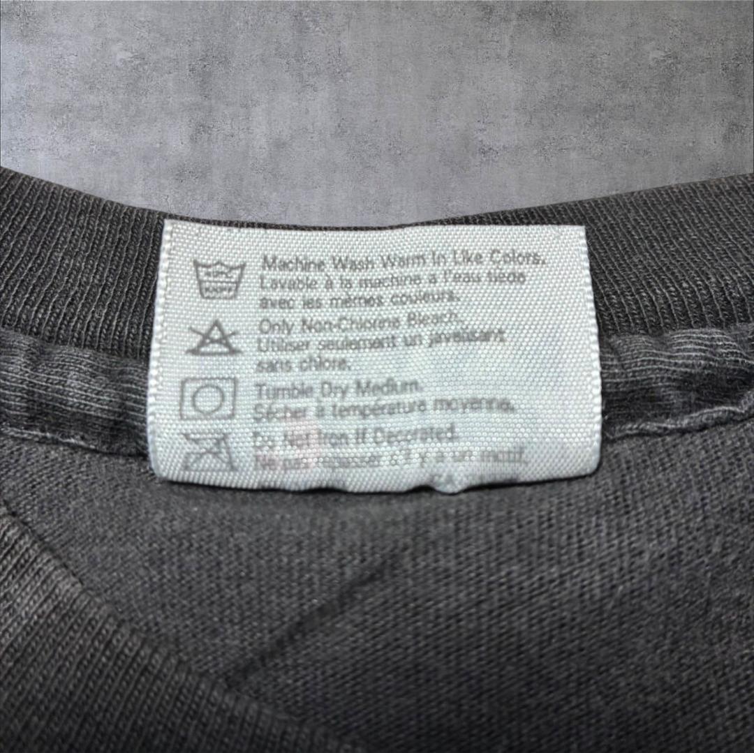 80s national wildlife federation カエル アニマルT Hane USA製 ブラック L a-u-2505-077