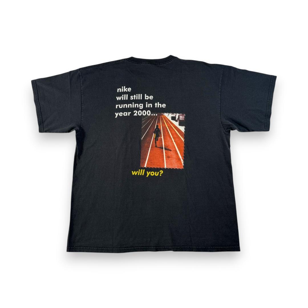 90s NIKE Tシャツ USA製 XL 黒 カウントダウン br-000006