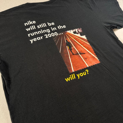 90s NIKE Tシャツ USA製 XL 黒 カウントダウン br-000006