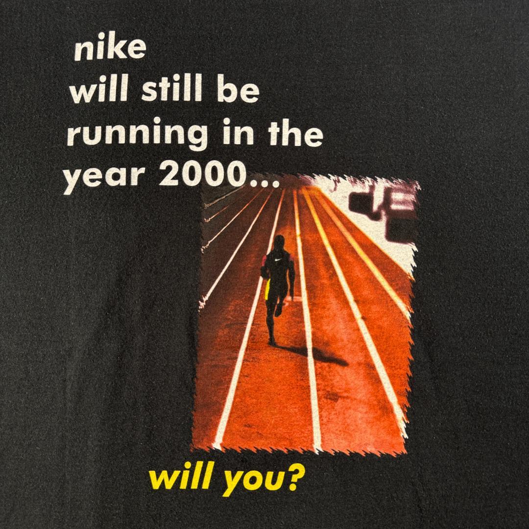 90s NIKE Tシャツ USA製 XL 黒 カウントダウン br-000006