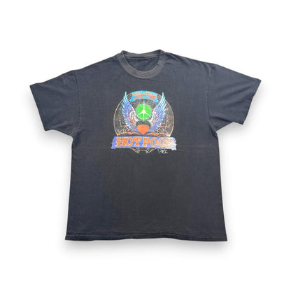 90s HOT POOP Tシャツ レコード バンドT 黒 ba-u-2505-076