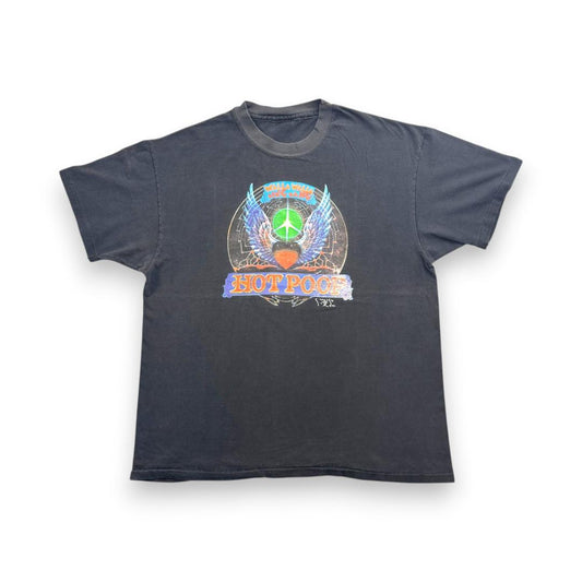 90s HOT POOP Tシャツ レコード バンドT 黒 ba-u-2505-076