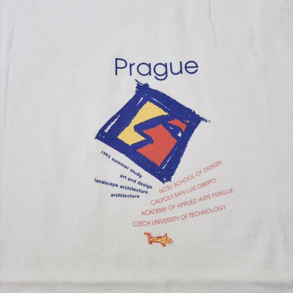 90s USA製 prague  アート 犬 デザイン Hanes XL a-000037