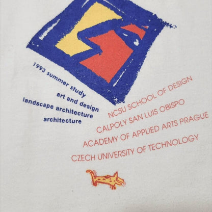 90s USA製 prague  アート 犬 デザイン Hanes XL a-000037