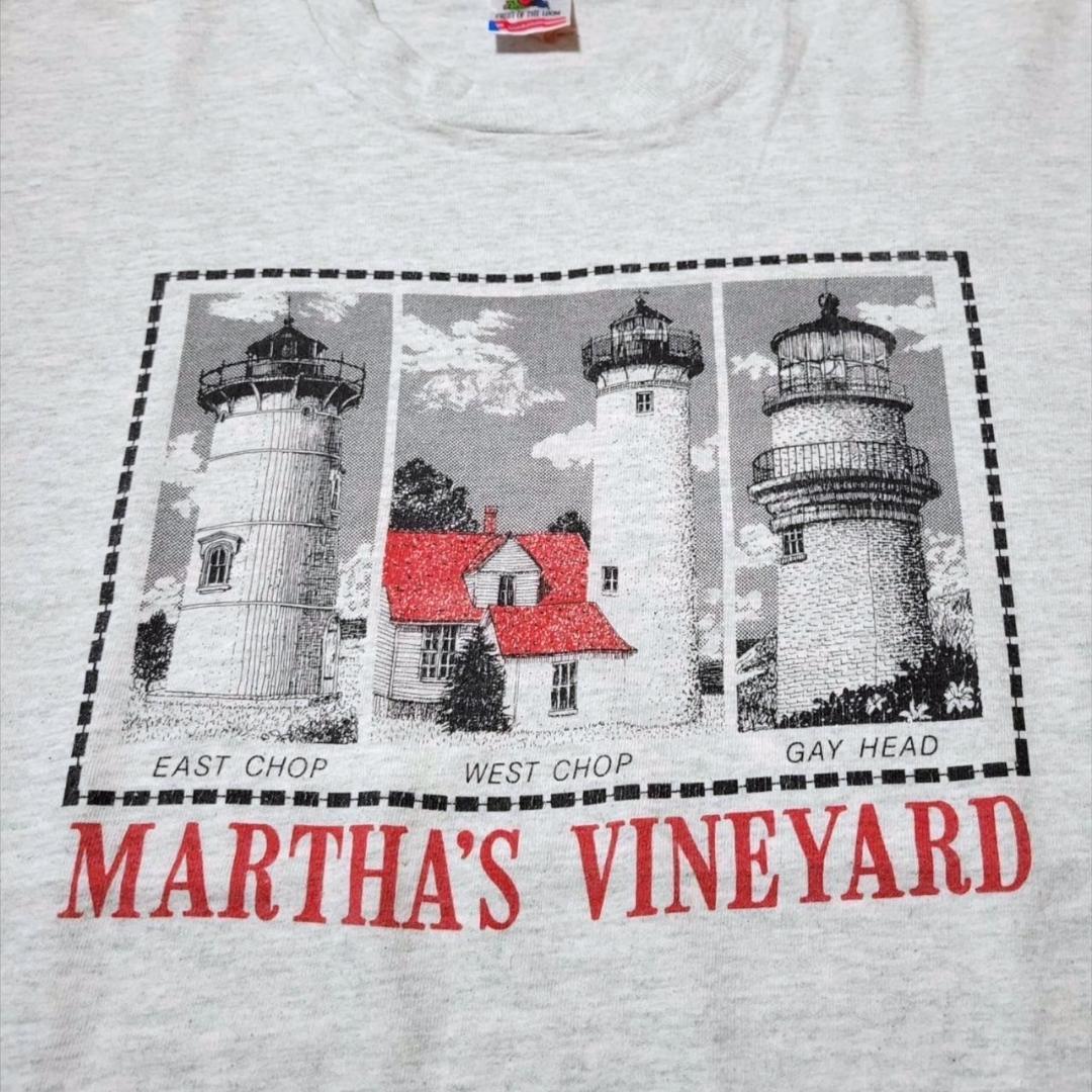 90s アート USA製 フルーツオブザルーム グレー L a-000022