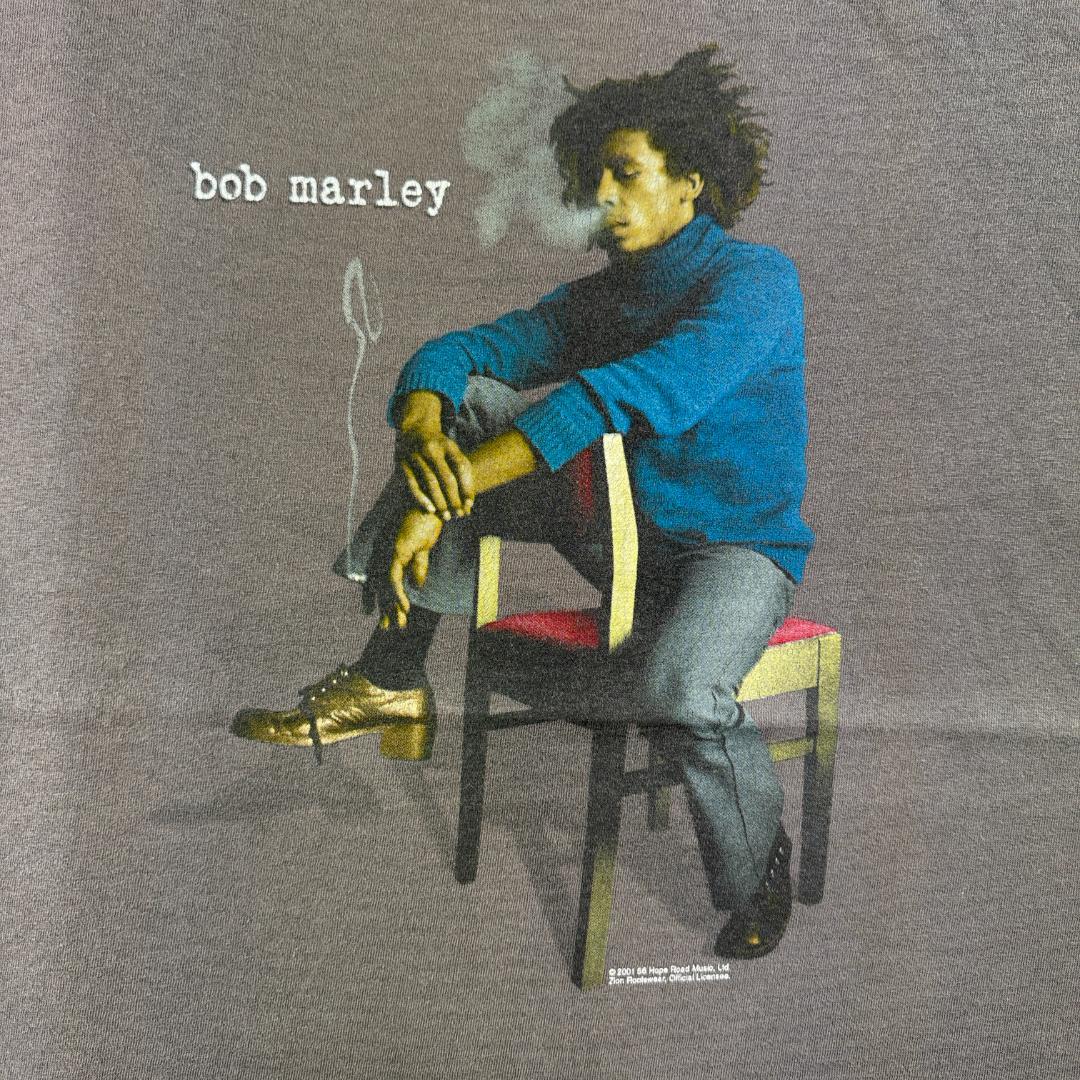 00s ボブマーリー Tシャツ ZION 2001 レゲエ ラップT ba-000048