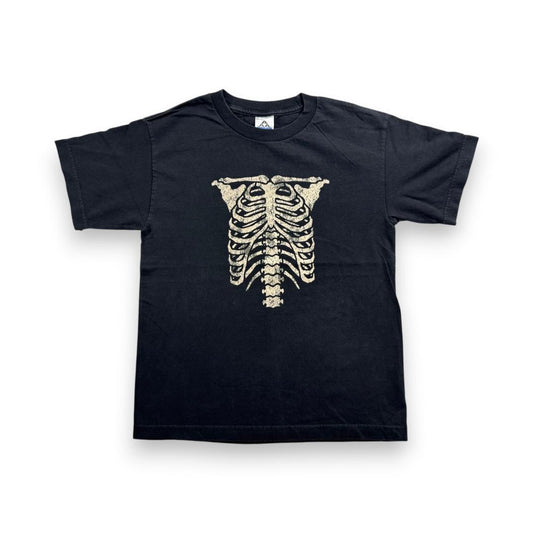 ガイコツ スカル スケルトン Tシャツ 骨 解剖 アートT 黒 a-u-2505-006
