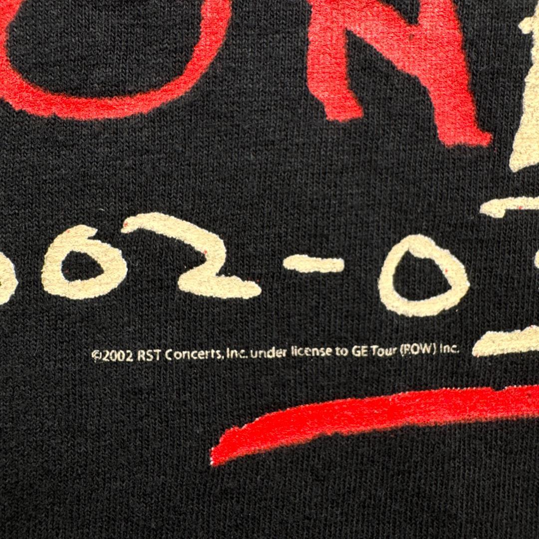 ローリングストーンズ Tシャツ リンガー 黒 赤 USA製 L ba-t-2505-017