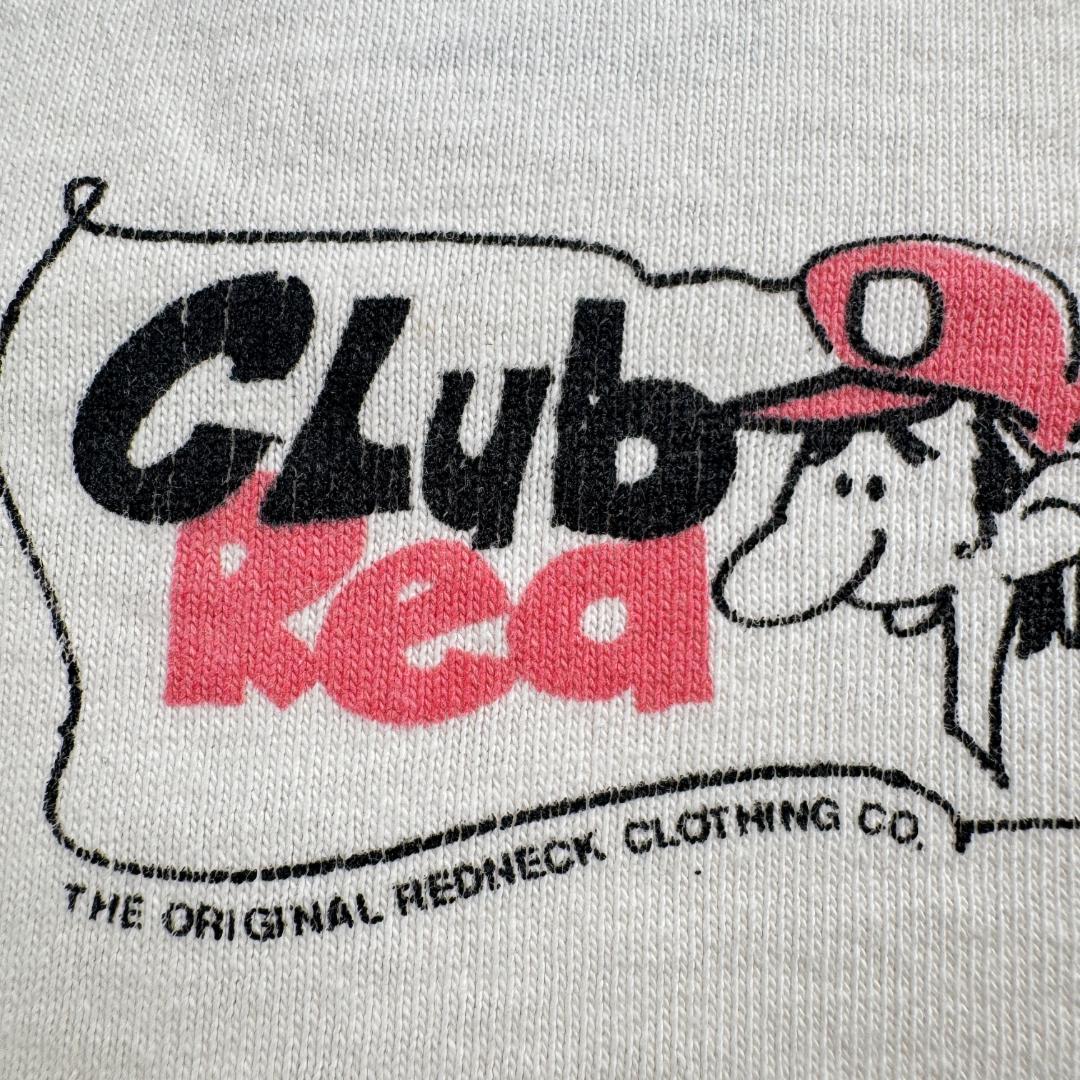 90s ジョークT エロT Tシャツ アートT club red 白 a-u-2505-038