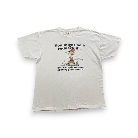 90s ジョークT エロT Tシャツ アートT club red 白 a-u-2505-038