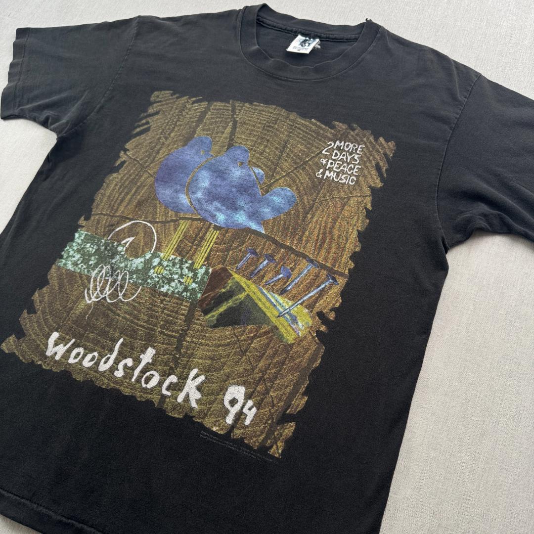 90s WOOD STOCK 1994 ウッドストック XL 黒 ba-t-2505-019