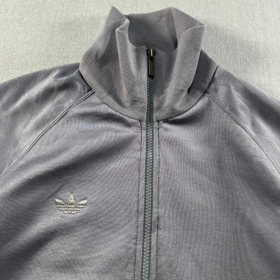 90s adidas アディダス トラックジャケット 紫 ツヤあり デサント製 ja-2603-051
