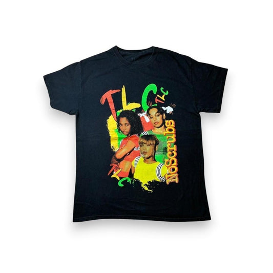 TLC バンドTシャツ ラップT Tシャツ R&B バンT 黒 ba-u-2505-007