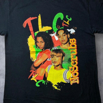 TLC バンドTシャツ ラップT Tシャツ R&B バンT 黒 ba-u-2505-007