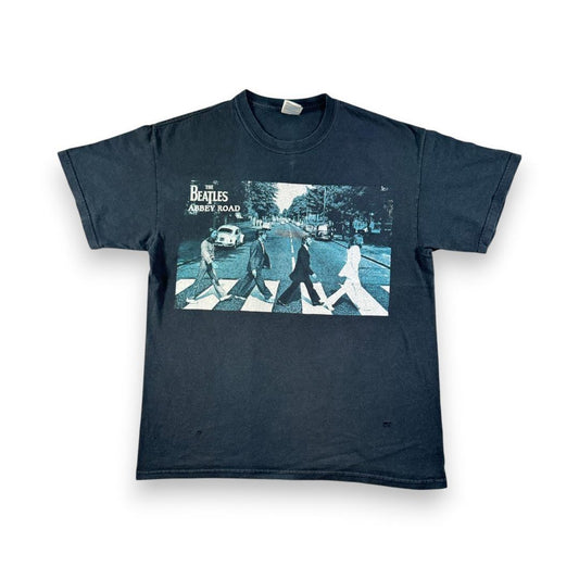 ビートルズ BEATLES ABBEY ROAD Tシャツ 黒 L ba-u-2505-035