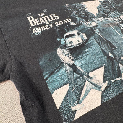ビートルズ BEATLES ABBEY ROAD Tシャツ 黒 L ba-u-2505-035