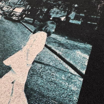 ビートルズ BEATLES ABBEY ROAD Tシャツ 黒 L ba-u-2505-035