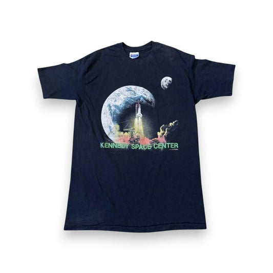80s ケネディ宇宙センター Tシャツ USA製 黒 XL z-000007