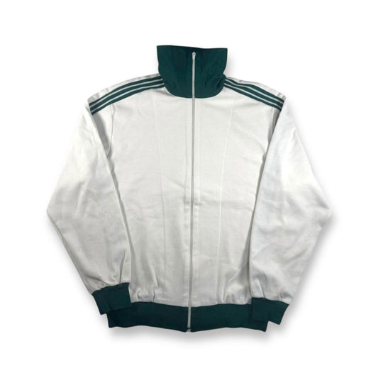 70s adidas トラックジャケット 西ドイツ製 ホワイト デサント 6号 ad-t-2505-015