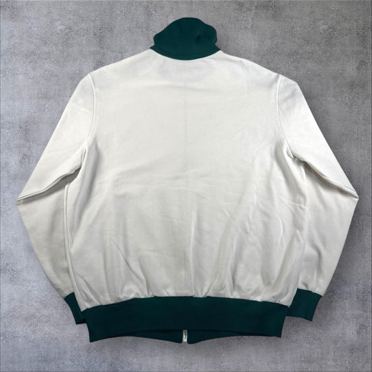 70s adidas トラックジャケット 西ドイツ製 ホワイト デサント 6号 ad-t-2505-015