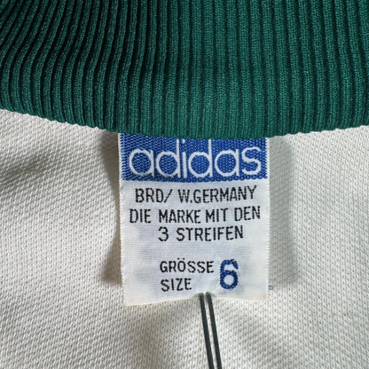 70s adidas トラックジャケット 西ドイツ製 ホワイト デサント 6号 ad-t-2505-015