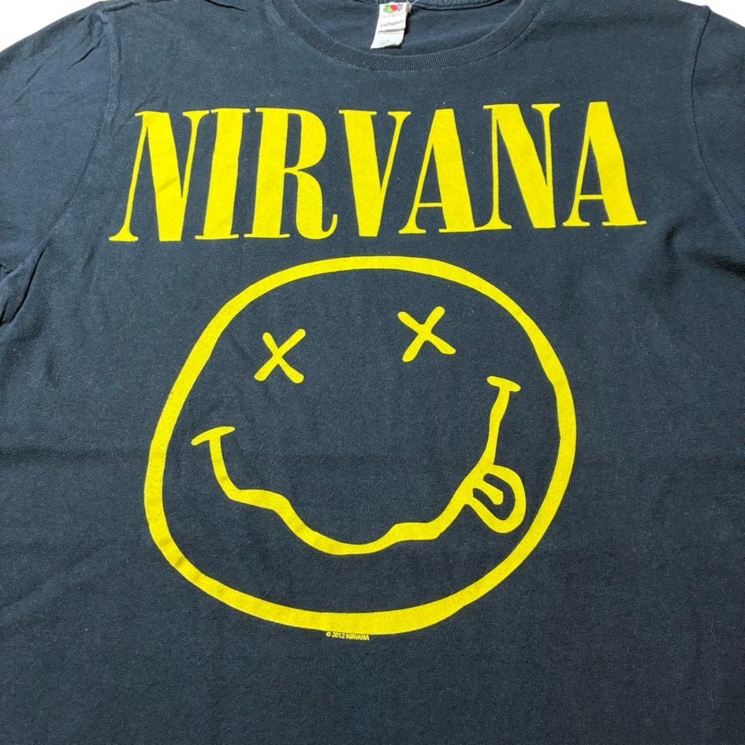 00s NIRVANA スマイル Tシャツ 2012年製 S バンドT ba-u-2505-027