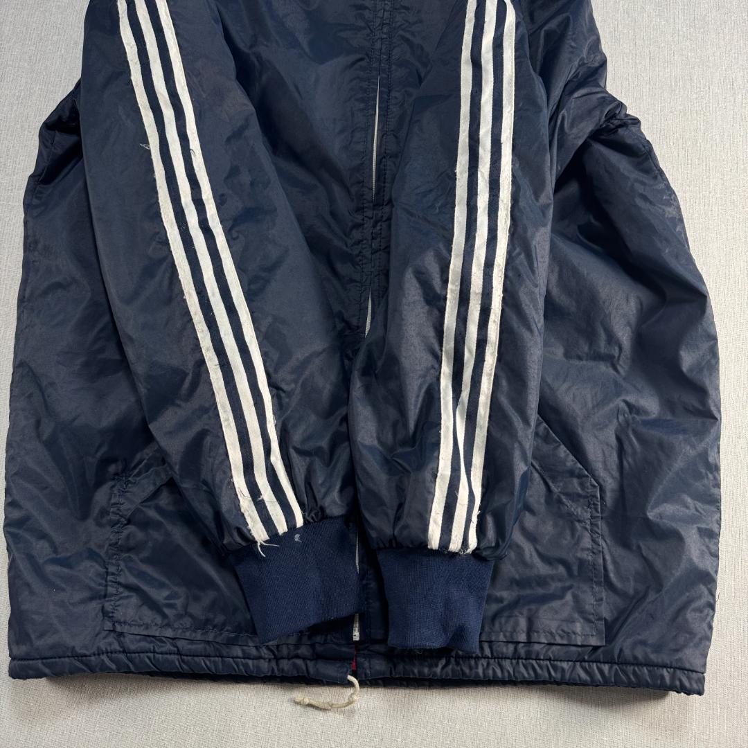 70s adidas アディダス ナイロンジャケット ネイビー VENTEX ja-2603-041