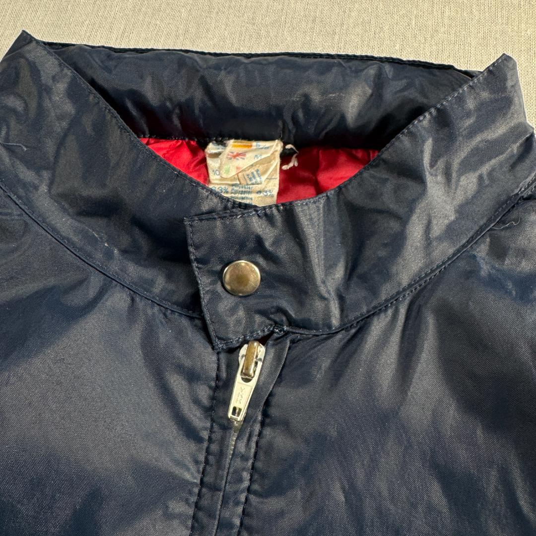 70s adidas アディダス ナイロンジャケット ネイビー VENTEX ja-2603-041