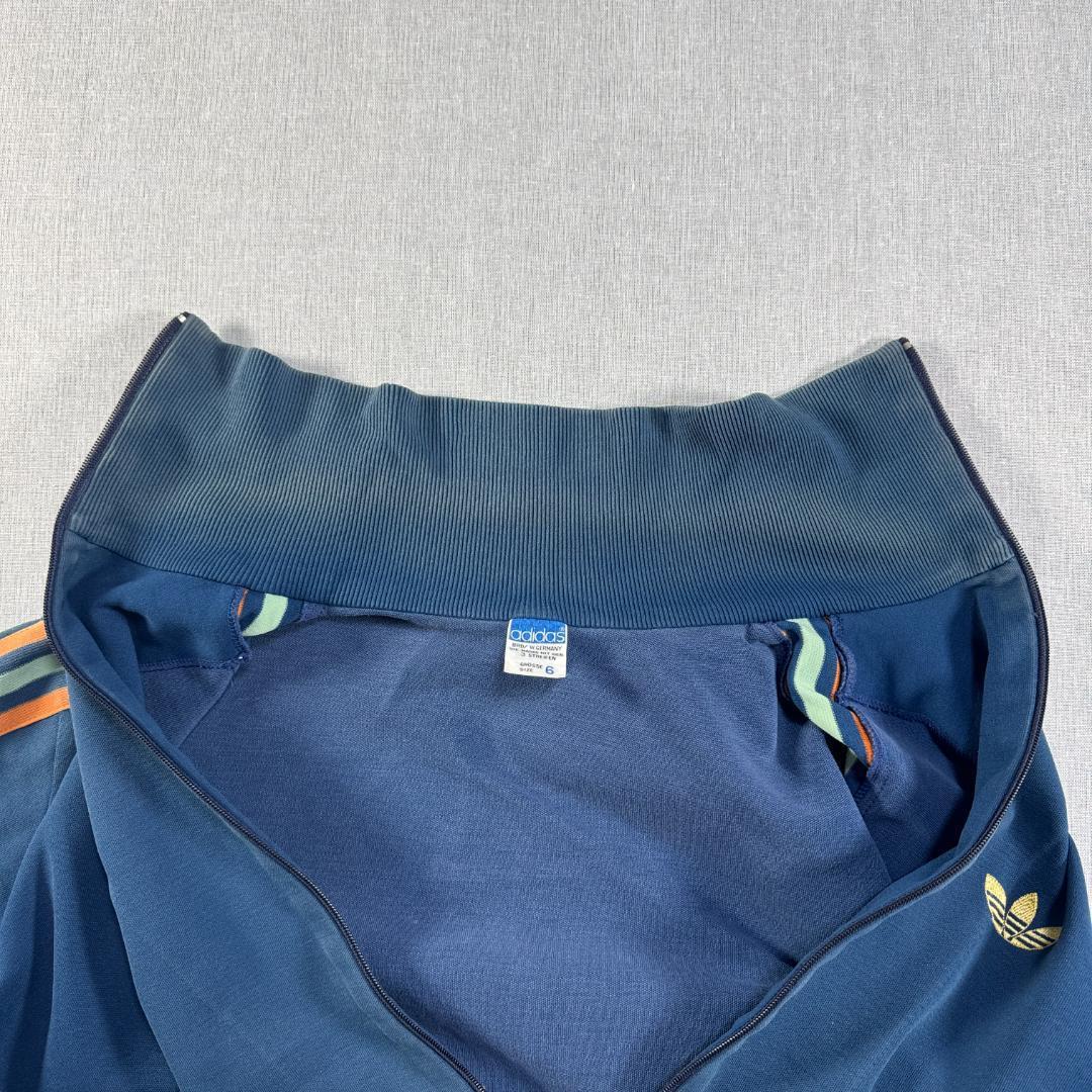 70s adidas トラックジャケット 6号 西ドイツ製 デサント製 山口百恵 ad-t-2505-022