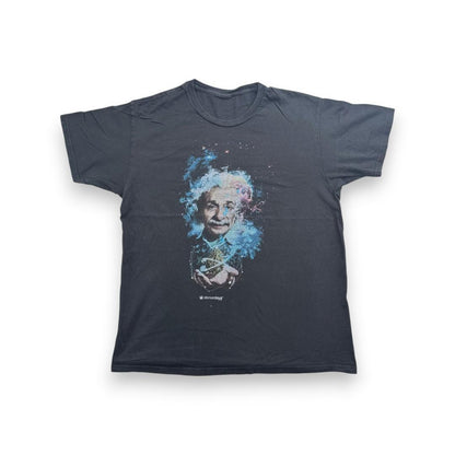 Tシャツ アインシュタイン 黒 アートT a-u-2505-025