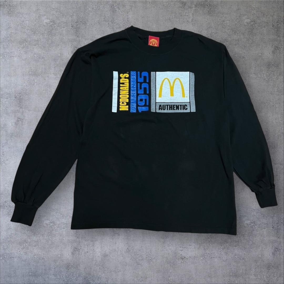 00s マクドナルド McDonalds 長袖 ロンT Lサイズ 黒 co-000047