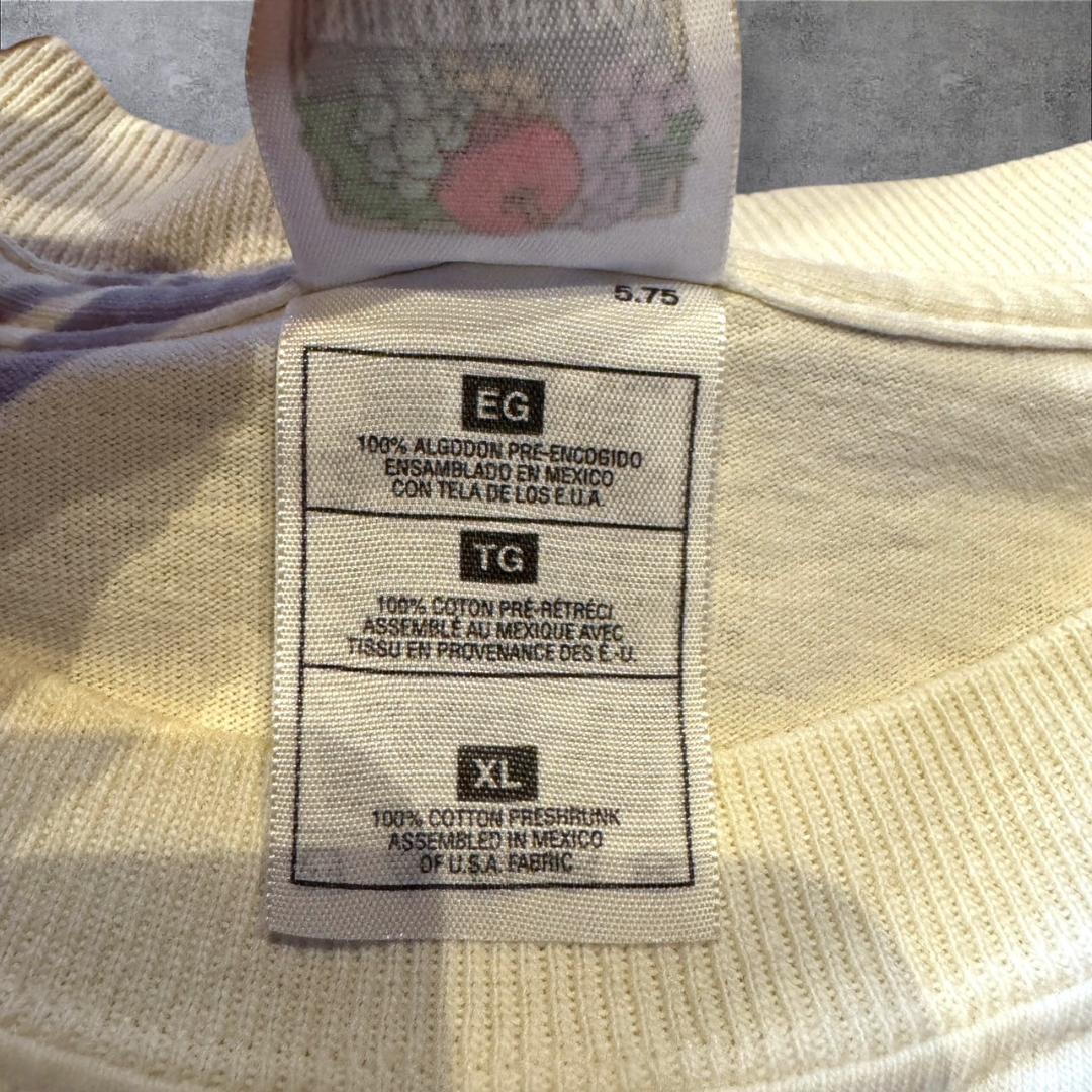 00s アートT 白 ベージュ グラフィック XL z-000015