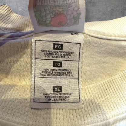 00s アートT 白 ベージュ グラフィック XL z-000015