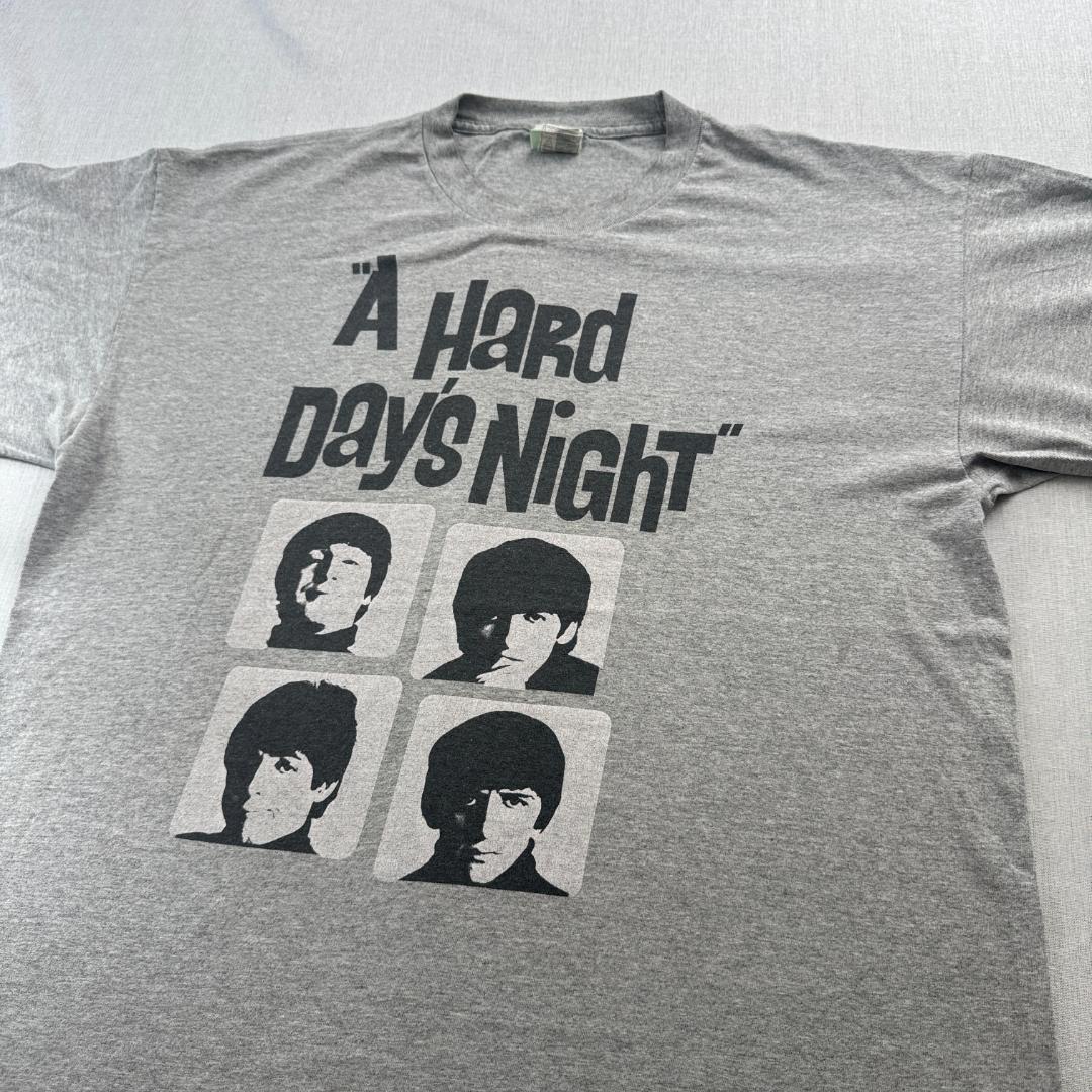 00s Tシャツ ビートルズ THE BEATLES グレー バンド ba-u-2505-091