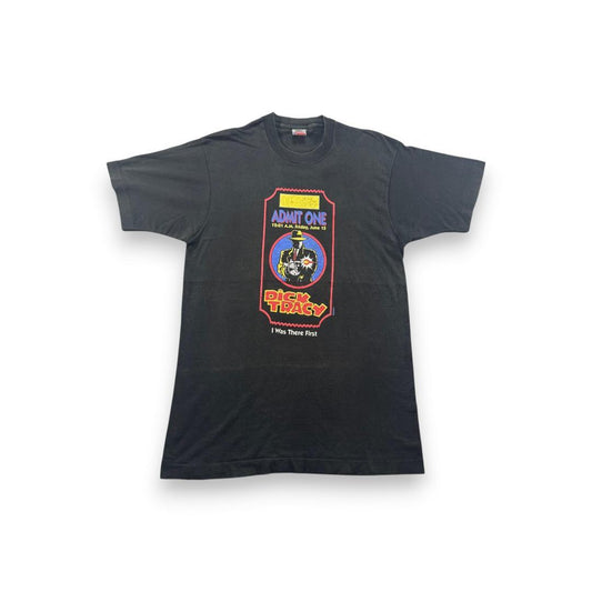 90s ディズニー Dick Tracy Tシャツ 黒 USA製 L d-000028