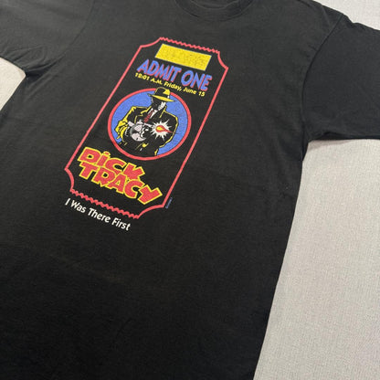90s ディズニー Dick Tracy Tシャツ 黒 USA製 L d-000028