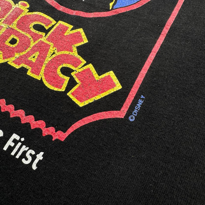 90s ディズニー Dick Tracy Tシャツ 黒 USA製 L d-000028