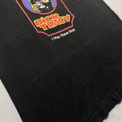 90s ディズニー Dick Tracy Tシャツ 黒 USA製 L d-000028
