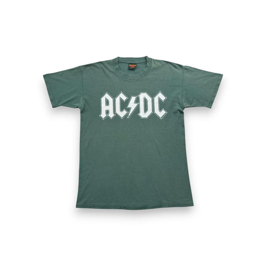 90s ACDC ブロッカム BROCKUM Tシャツ 緑 バンT ba-t-2505-027