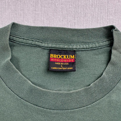 90s ACDC ブロッカム BROCKUM Tシャツ 緑 バンT ba-t-2505-027