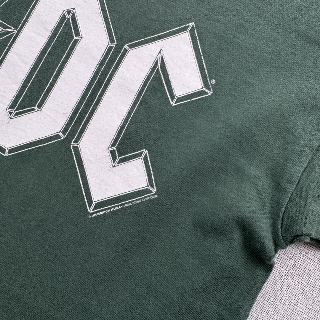 90s ACDC ブロッカム BROCKUM Tシャツ 緑 バンT ba-t-2505-027