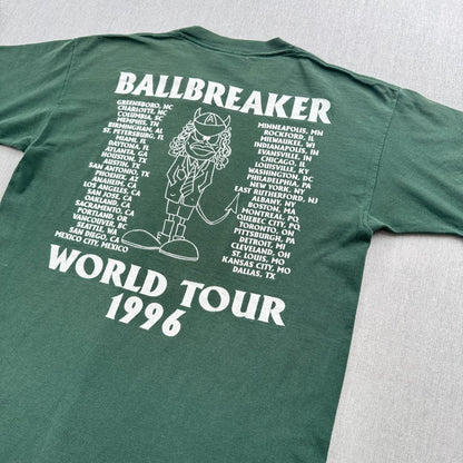 90s ACDC ブロッカム BROCKUM Tシャツ 緑 バンT ba-t-2505-027