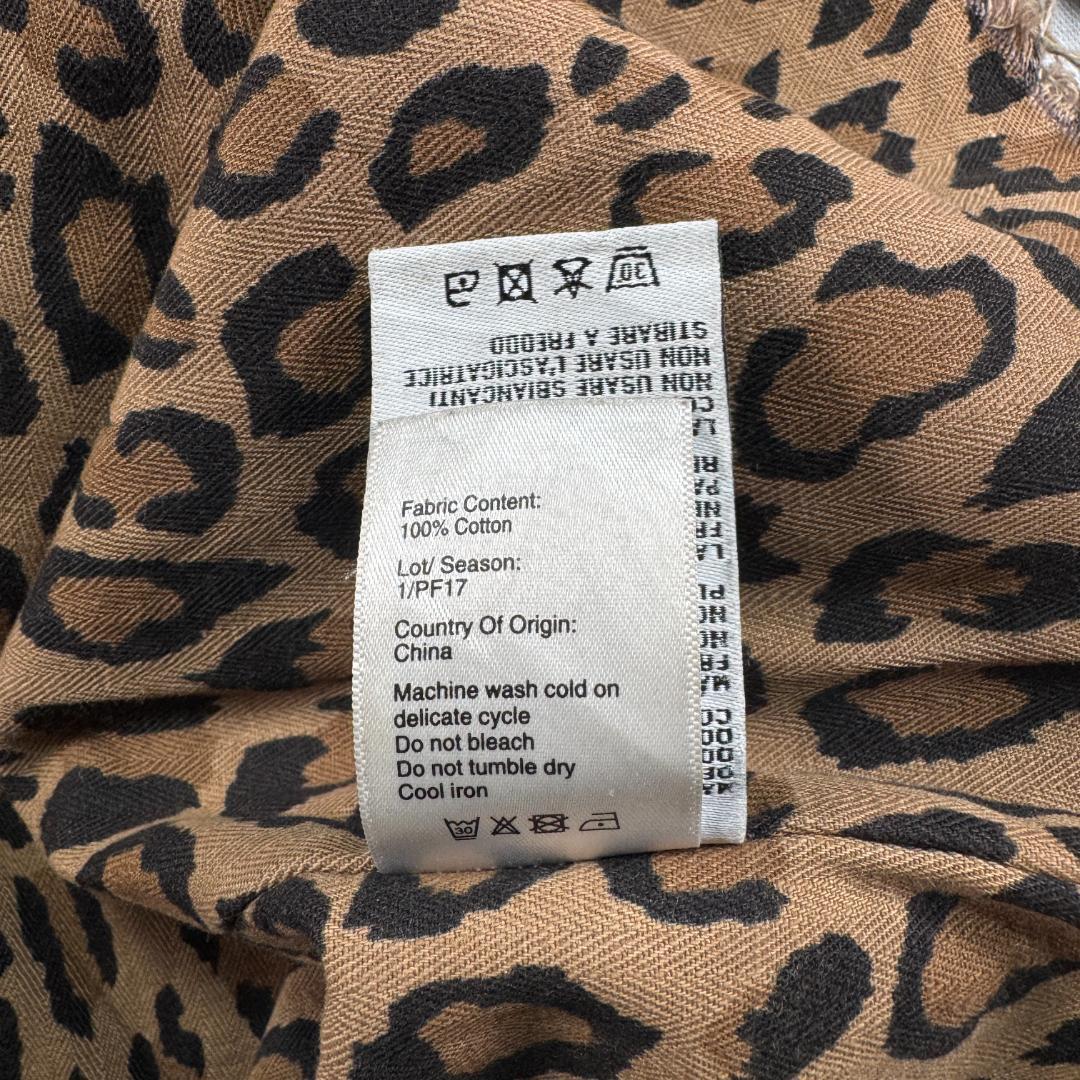 R13 レオパード ジャケット Shredded Leopard Abu 豹柄 ja-u-2505-044