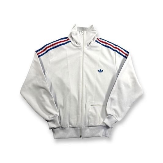 70s 80s adidas トラックジャケット アディダス 白 デサント M ad-t-2505-018