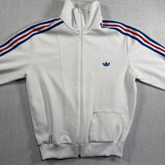 70s 80s adidas トラックジャケット アディダス 白 デサント M ad-t-2505-018