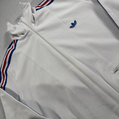 70s 80s adidas トラックジャケット アディダス 白 デサント M ad-t-2505-018